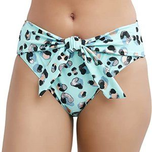 BCBGeneration Leah High Waisted Bikini Bottom Mint